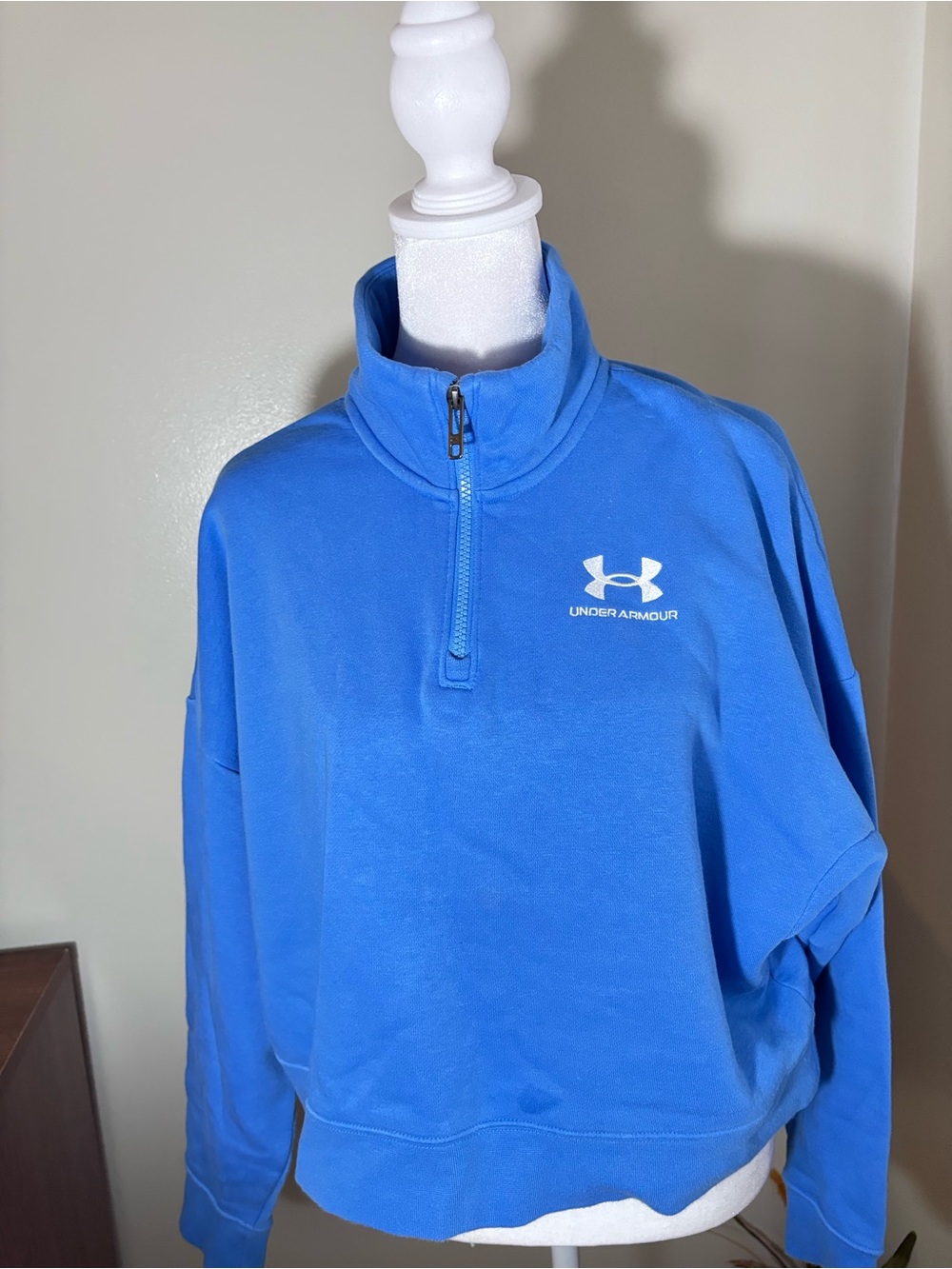 Under Armour Bright Blue Quarter-Zip Fleece Pullover